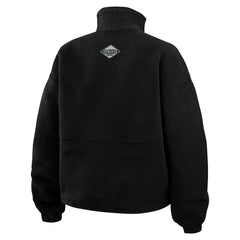 Las Vegas Raiders WEAR by Erin Andrews Women's Polar Fleece Half-Zip Jacket - Black online