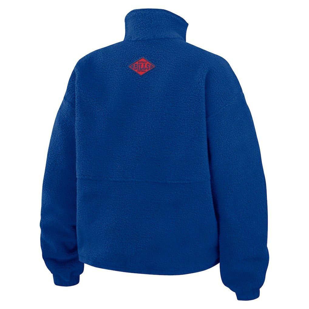 Buffalo Bills WEAR by Erin Andrews Women's Polar Fleece Half-Zip Jacket - Royal for sale