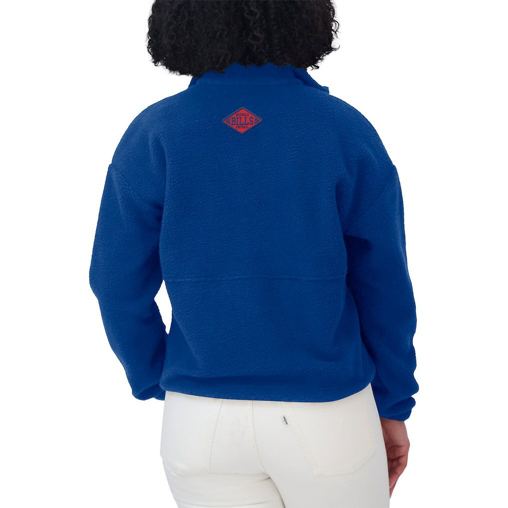 Buffalo Bills WEAR by Erin Andrews Women's Polar Fleece Half-Zip Jacket - Royal for sale