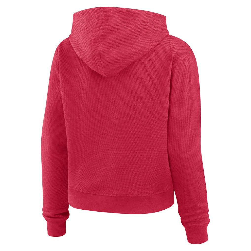 Arizona Cardinals WEAR by Erin Andrews Women's Waffle Hoodie Pullover Top - Cardinal outlet