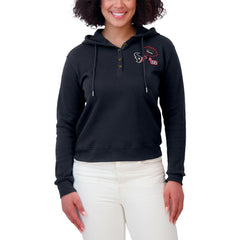 Houston Texans WEAR by Erin Andrews Women's Waffle Hoodie Pullover Top - Navy discount