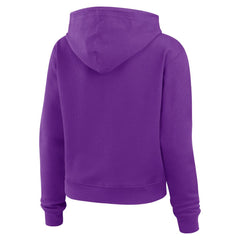 Minnesota Vikings WEAR by Erin Andrews Women's Waffle Hoodie Pullover Top - Purple for sale
