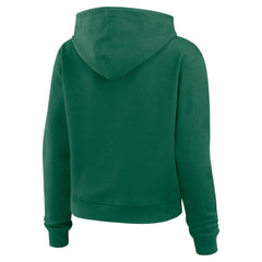 New York Jets WEAR by Erin Andrews Women's Waffle Hoodie Pullover Top - Green outlet