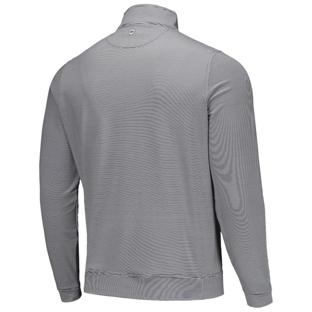 Baltimore Orioles Peter Millar Perth Sugar Stripe Performance Quarter-Zip Top - Black