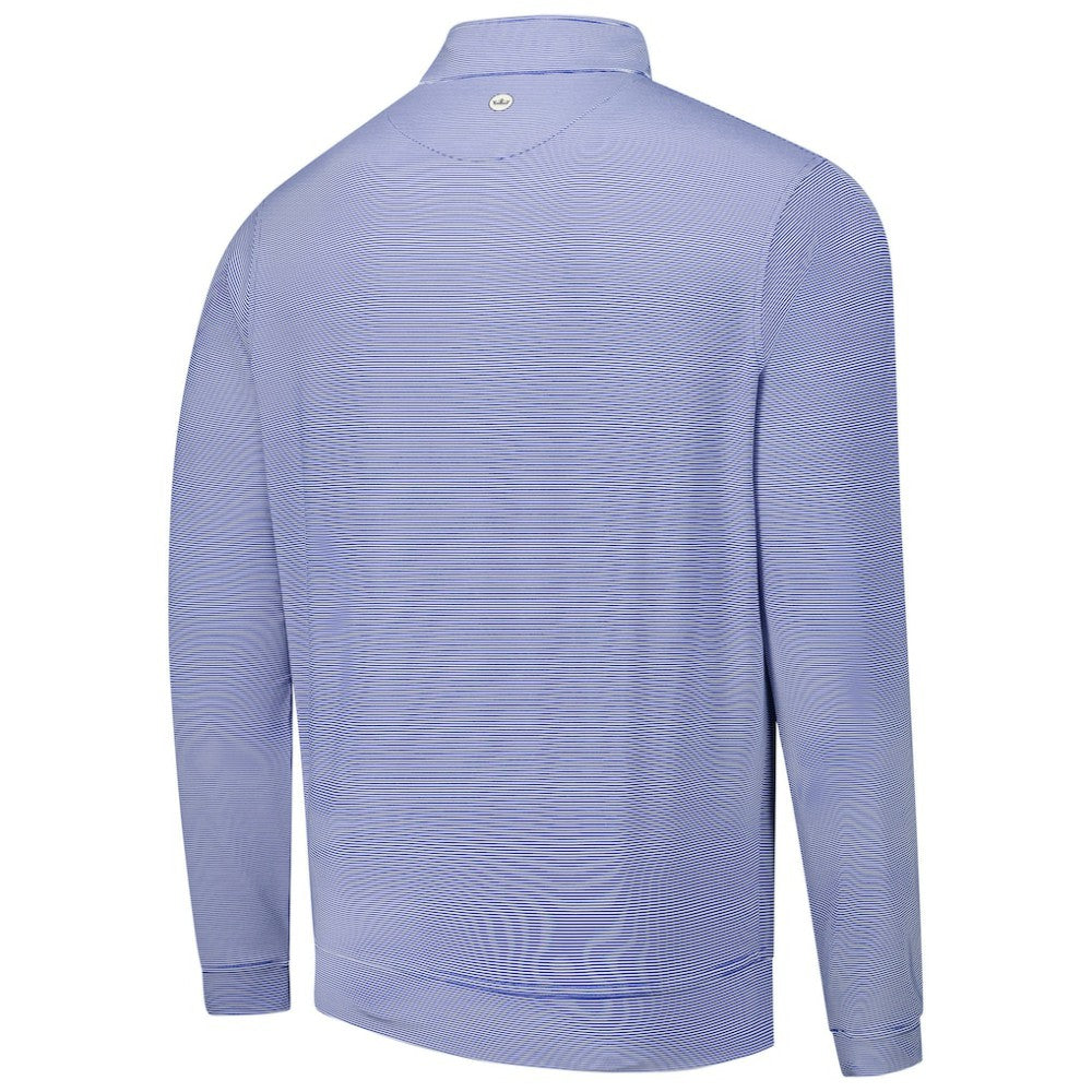Philadelphia Phillies Peter Millar Perth Sugar Stripe Performance Quarter-Zip Top - Royal