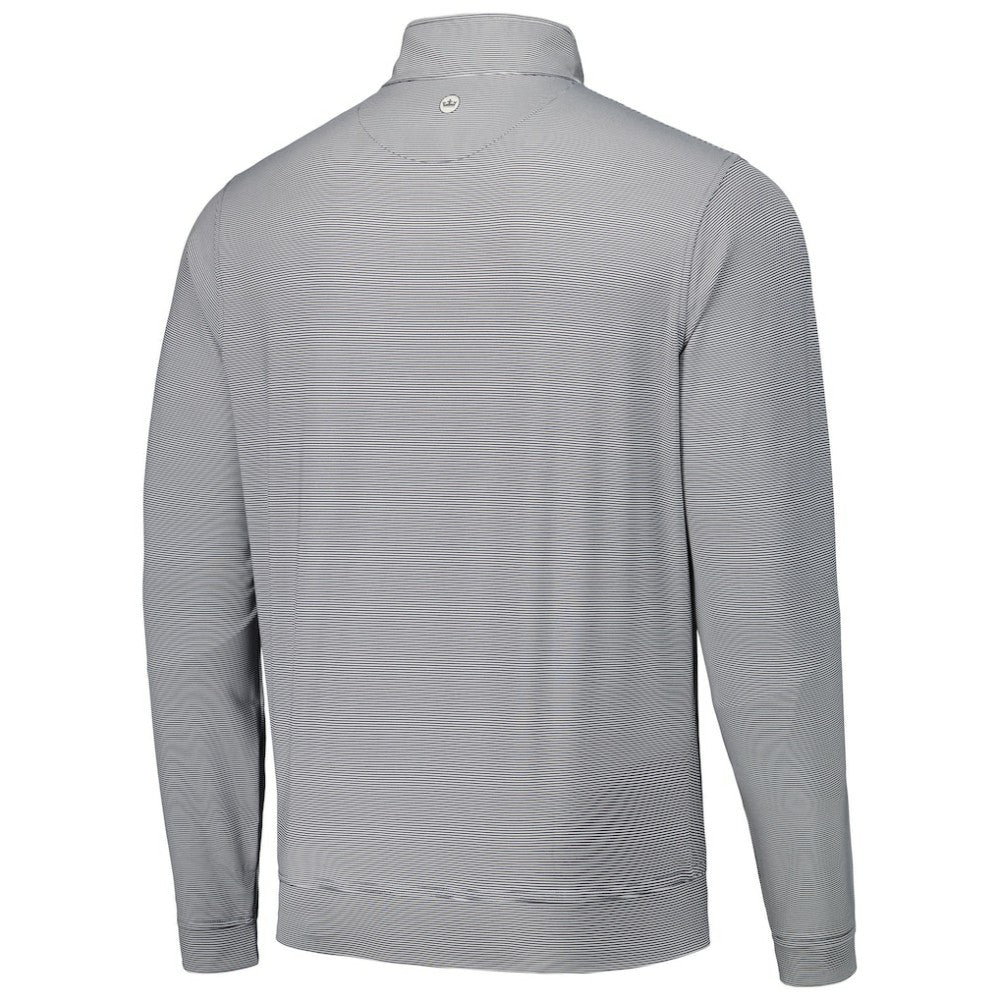 San Diego Padres Peter Millar Perth Sugar Stripe Performance Quarter-Zip Top - Black