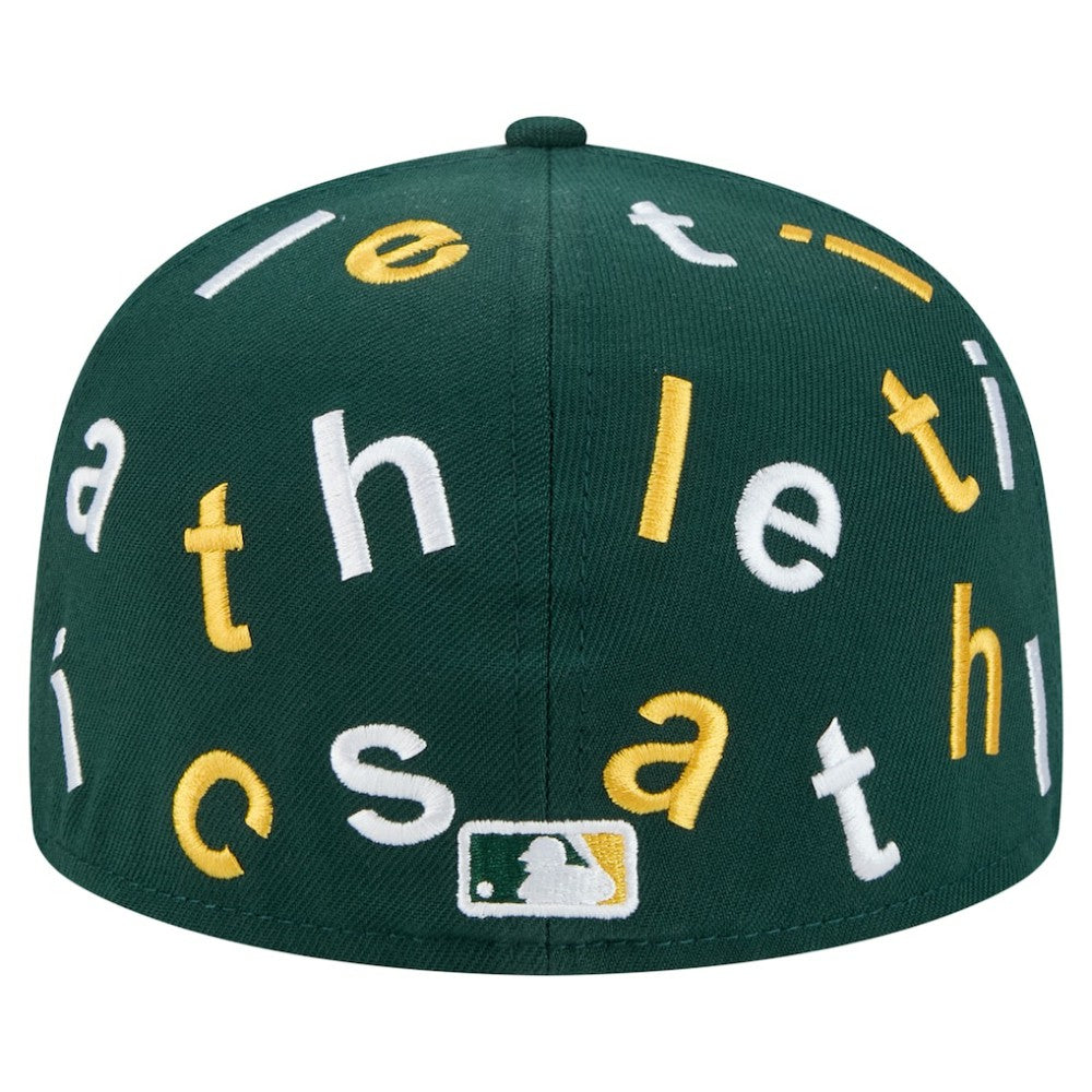 Oakland Athletics Team Confetti 59FIFTY Fitted Hat - Green | New Era