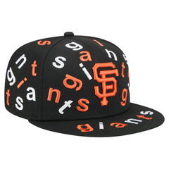 San Francisco Giants Team Confetti 59FIFTY Fitted Hat - Black | New Era