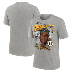 Roberto Clemente Pittsburgh Pirates Cooperstown Collection Player Local T-Shirt - Heather Gray | Nike