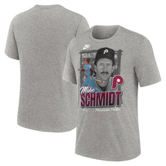 Mike Schmidt Philadelphia Phillies Cooperstown Collection Player Local T-Shirt - Heather Gray | Nike
