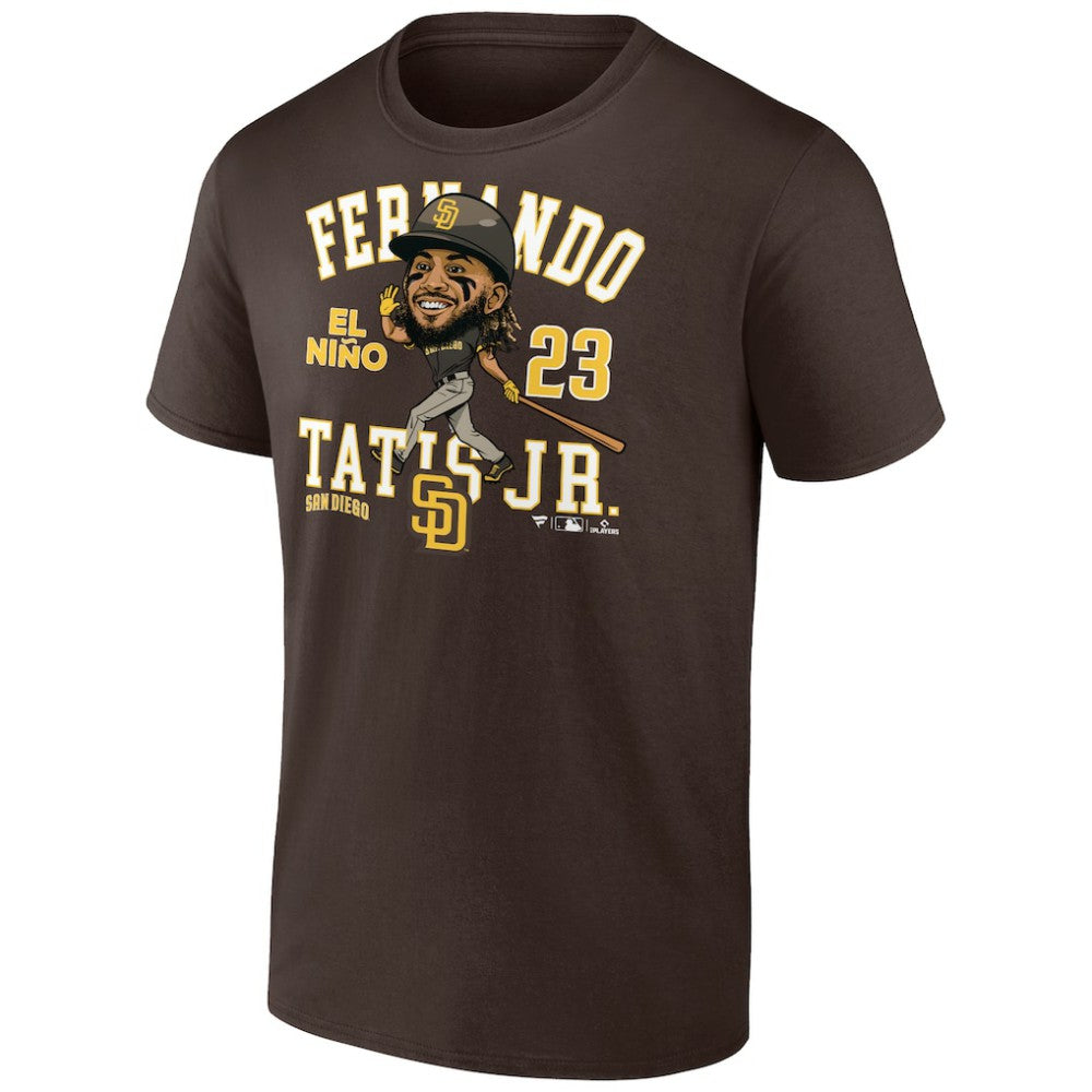 Fernando Tatis Jr. San Diego Padres Hometown Caricature T-Shirt - Brown