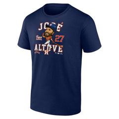 Jose Altuve Houston Astros Hometown Caricature T-Shirt - Navy