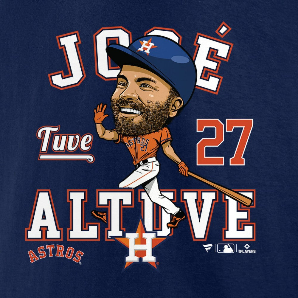 Jose Altuve Houston Astros Hometown Caricature T-Shirt - Navy