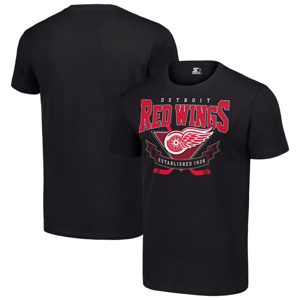 Detroit Red Wings Starter Team Logo Graphic T-Shirt Black