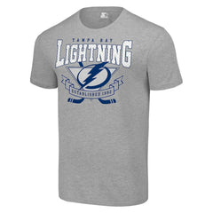 Tampa Bay Lightning Starter Team Logo Graphic T-Shirt Heather Gray