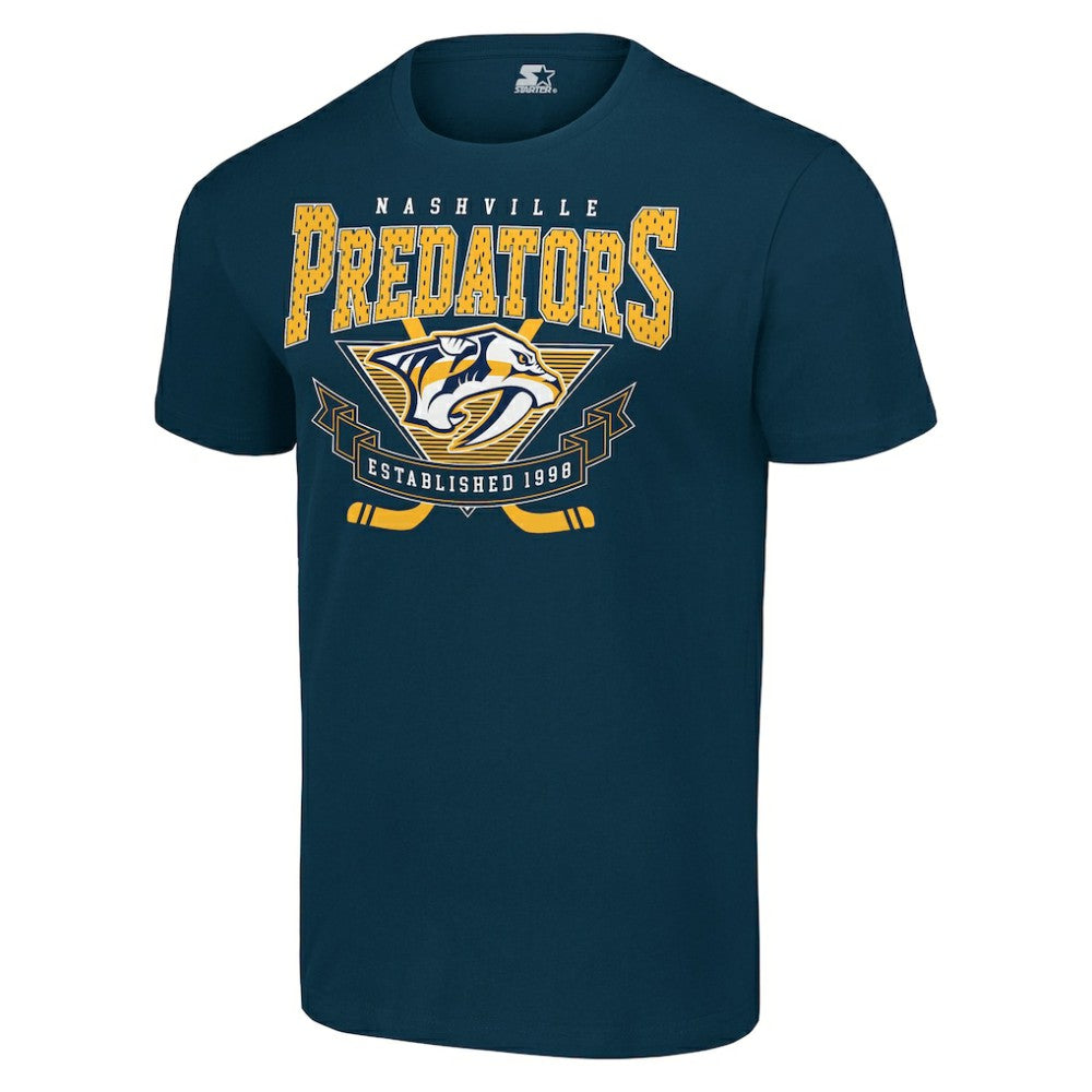 Nashville Predators Starter Team Logo Graphic T-Shirt Navy