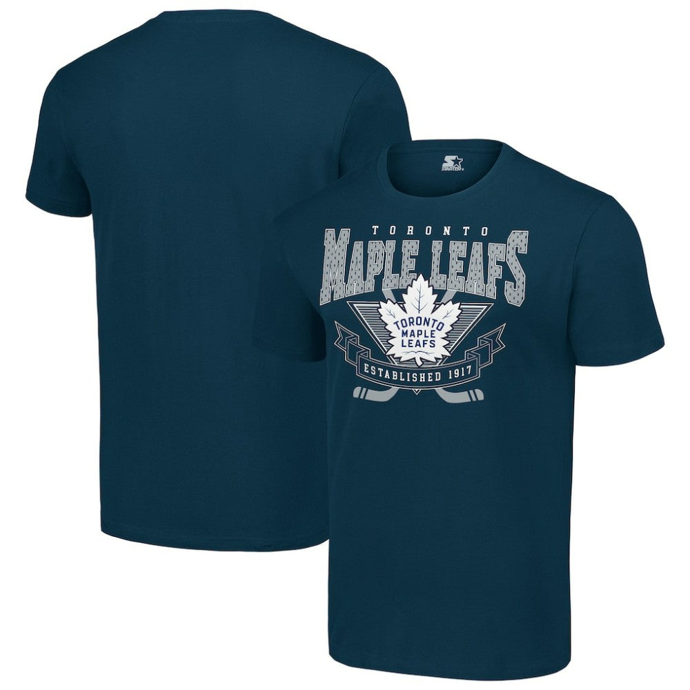 Toronto Maple Leafs Starter Team Logo Graphic T-Shirt Navy