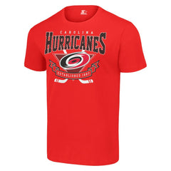 Carolina Hurricanes Starter Team Logo Graphic T-Shirt Red