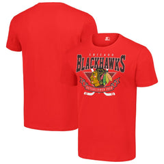 Chicago Blackhawks Starter Team Logo Graphic T-Shirt Red