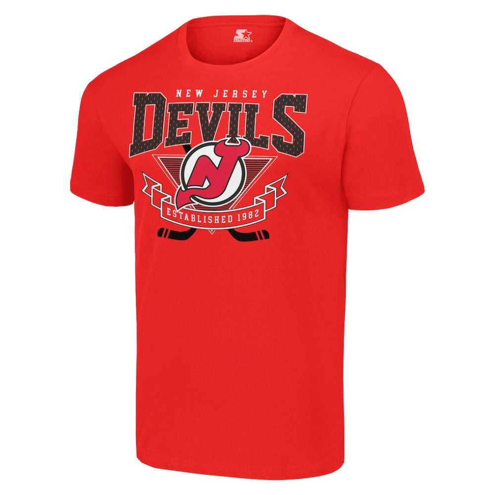 New Jersey Devils Starter Team Logo Graphic T-Shirt Red