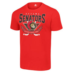 Ottawa Senators Starter Team Logo Graphic T-Shirt Red