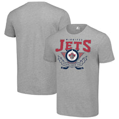 Winnipeg Jets Starter Team Logo Graphic T-Shirt Heather Gray