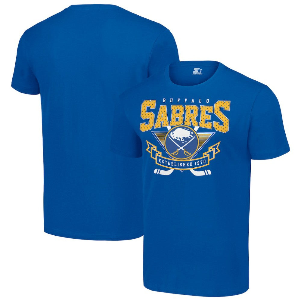Buffalo Sabres Starter Team Logo Graphic T-Shirt Royal