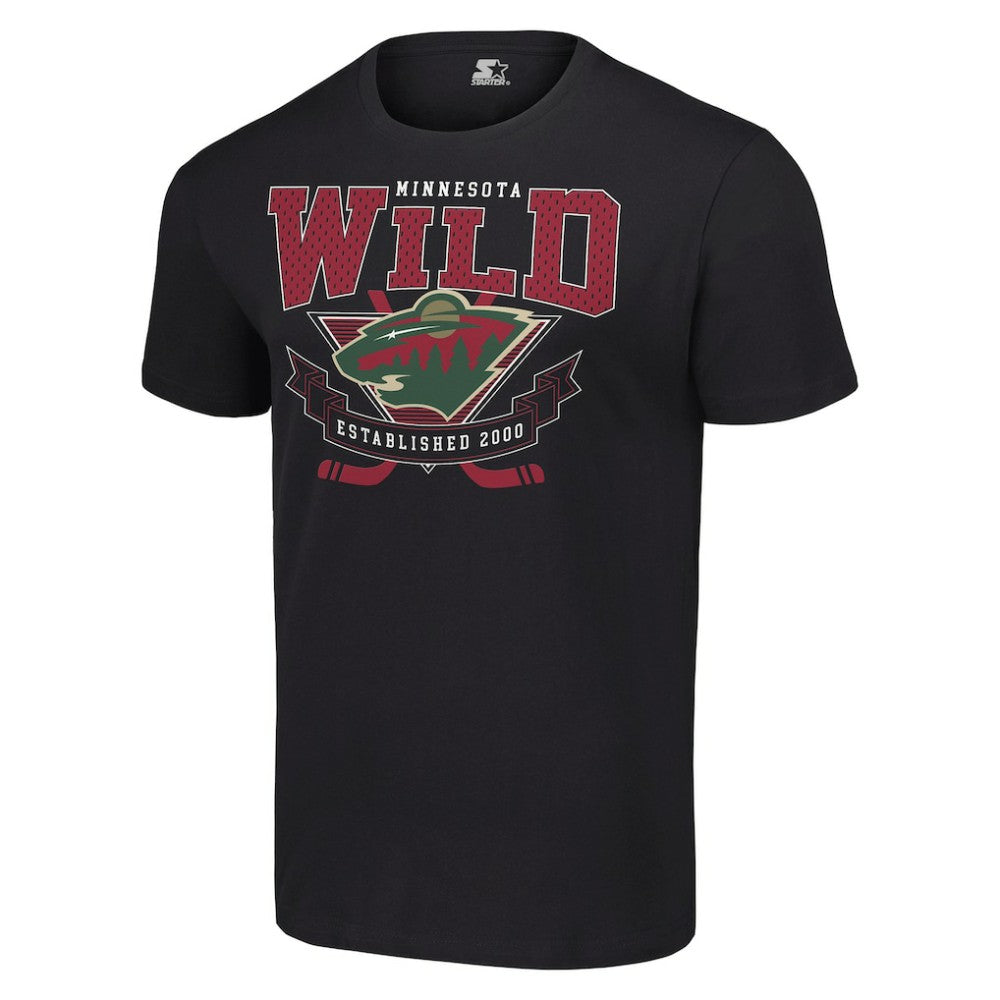 Minnesota Wild Starter Team Logo Graphic T-Shirt Black