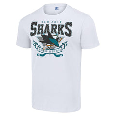 San Jose Sharks Starter Team Logo Graphic T-Shirt White
