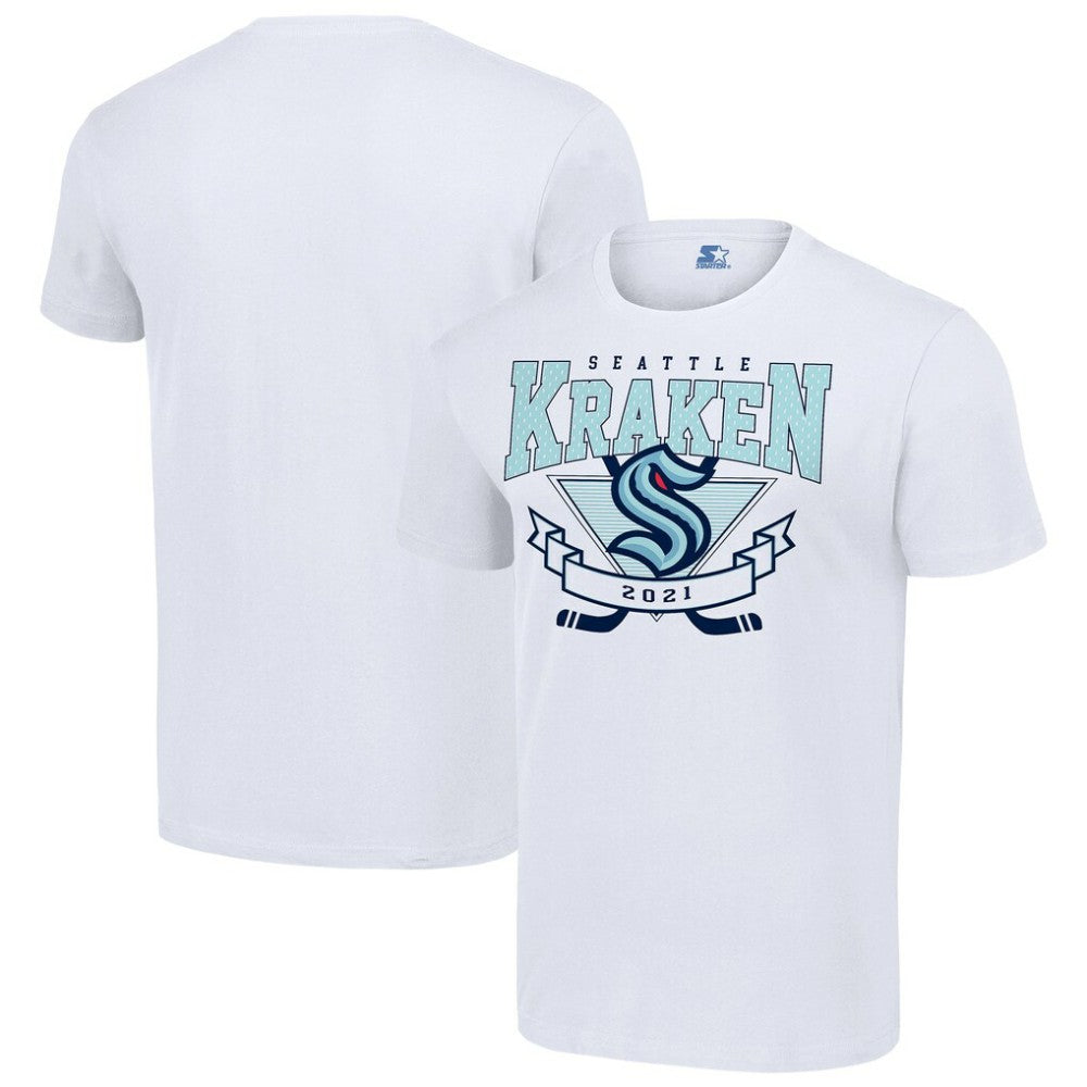 Seattle Kraken Starter Team Logo Graphic T-Shirt White