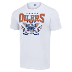 Edmonton Oilers Starter Team Logo Graphic T-Shirt White