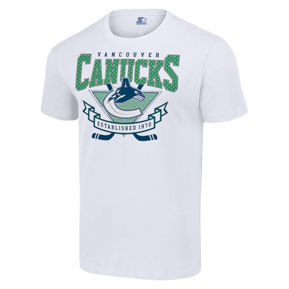 Vancouver Canucks Starter Team Logo Graphic T-Shirt White