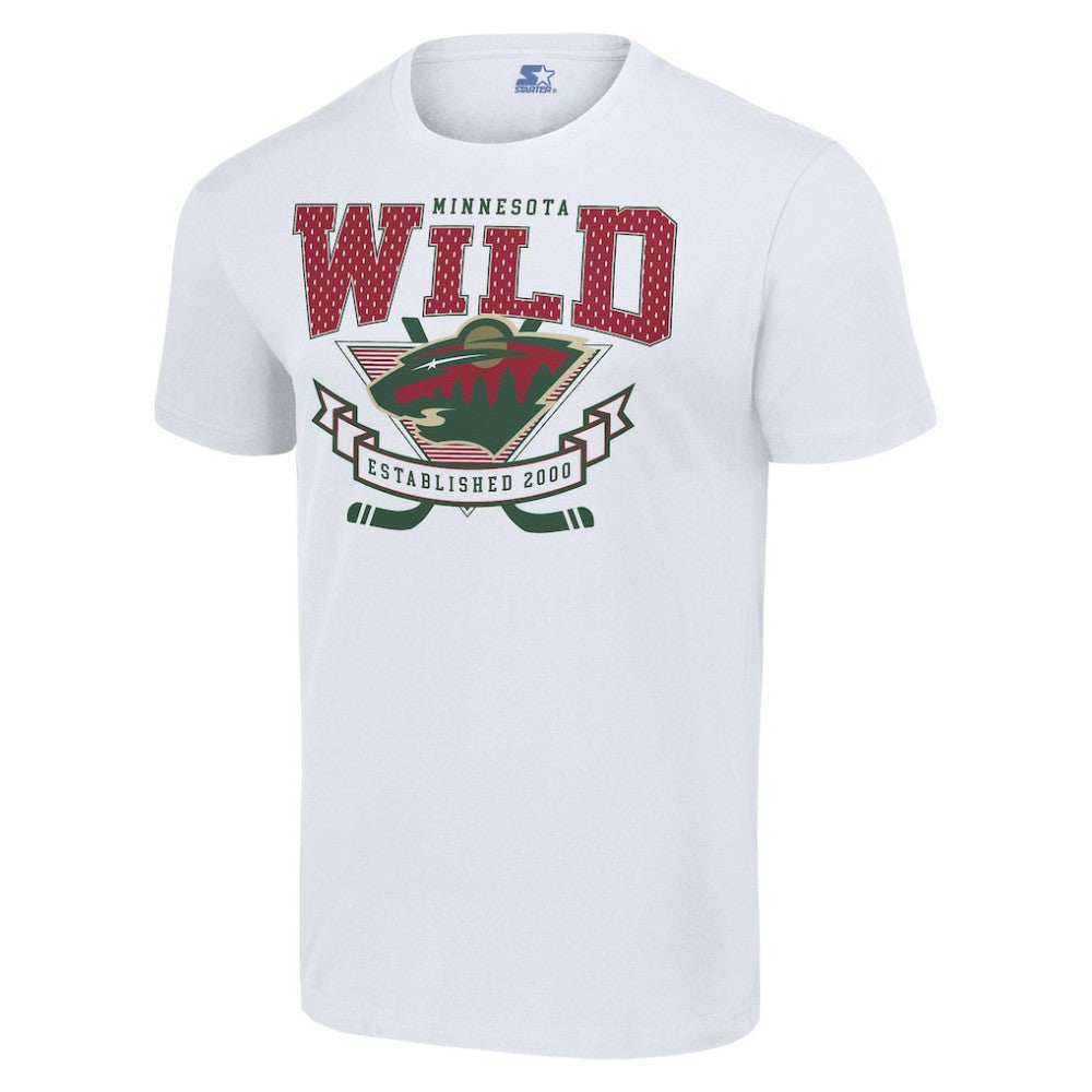 Minnesota Wild Starter Team Logo Graphic T-Shirt White