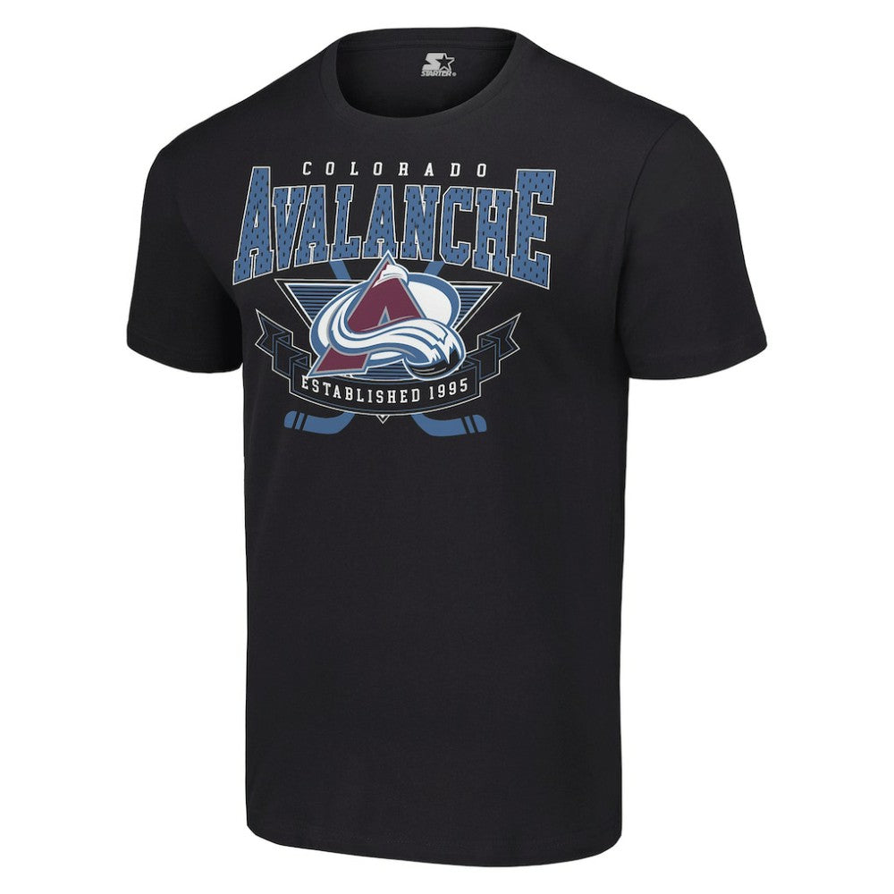 Colorado Avalanche Starter Team Logo Graphic T-Shirt Black