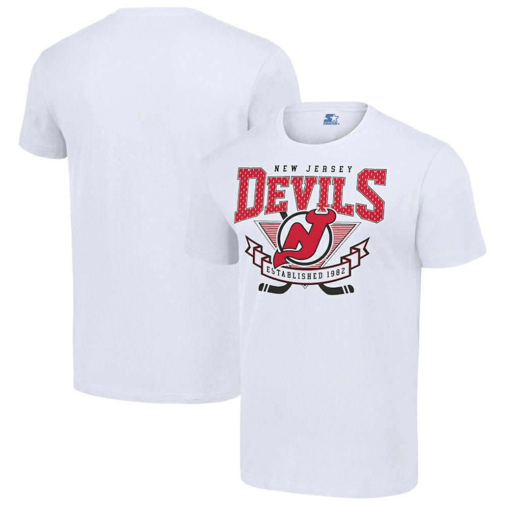 New Jersey Devils Starter Team Logo Graphic T-Shirt White