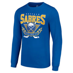 Buffalo Sabres Starter Team Logo Graphic Long Sleeve T-Shirt Royal
