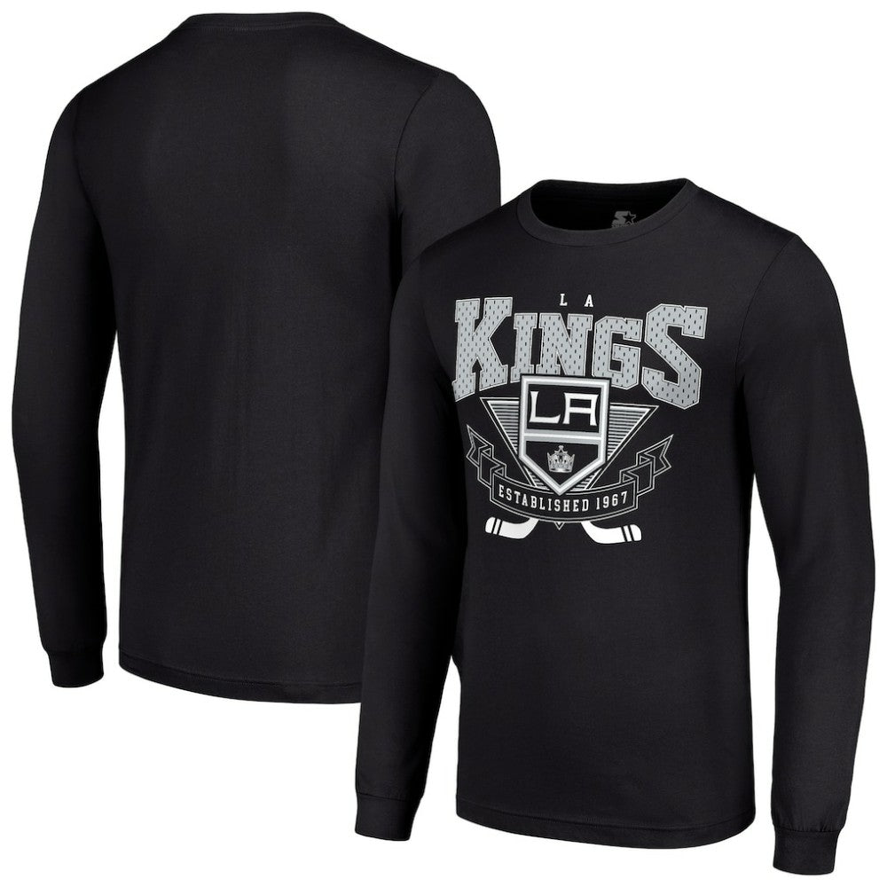 Los Angeles Kings Starter Team Logo Graphic Long Sleeve T-Shirt Black