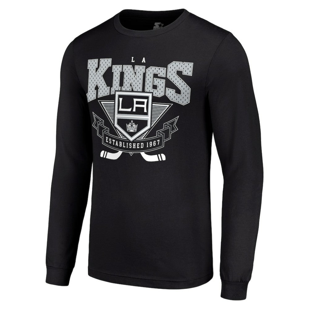 Los Angeles Kings Starter Team Logo Graphic Long Sleeve T-Shirt Black