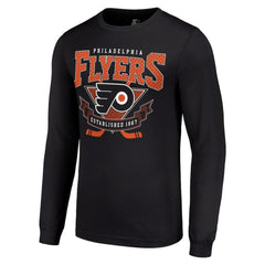 Philadelphia Flyers Starter Team Logo Graphic Long Sleeve T-Shirt Black