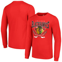 Chicago Blackhawks Starter Team Logo Graphic Long Sleeve T-Shirt Red