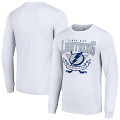 Tampa Bay Lightning Starter Team Logo Graphic Long Sleeve T-Shirt White