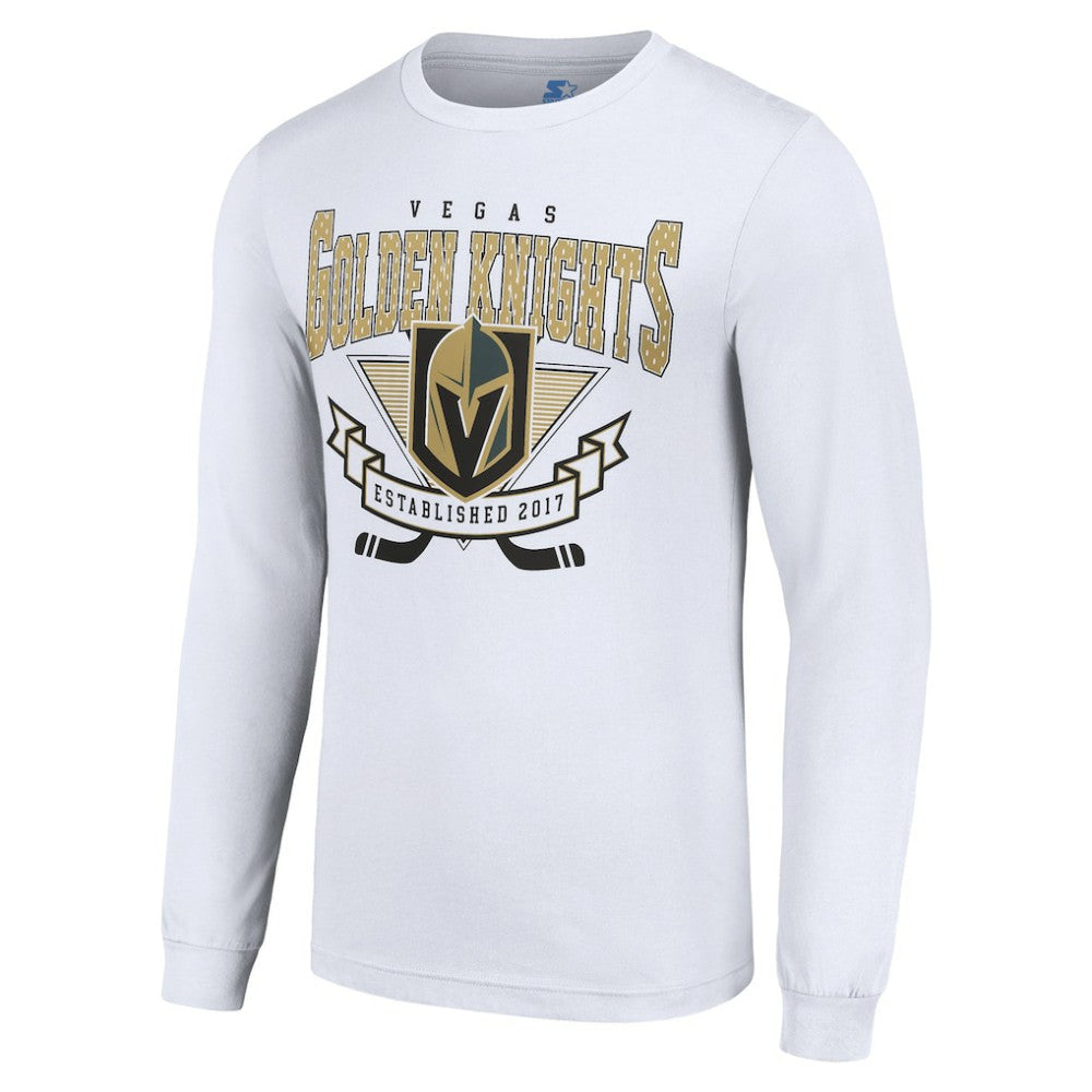 Vegas Golden Knights Starter Team Logo Graphic Long Sleeve T-Shirt White