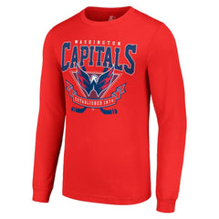 Washington Capitals Starter Team Logo Graphic Long Sleeve T-Shirt Red