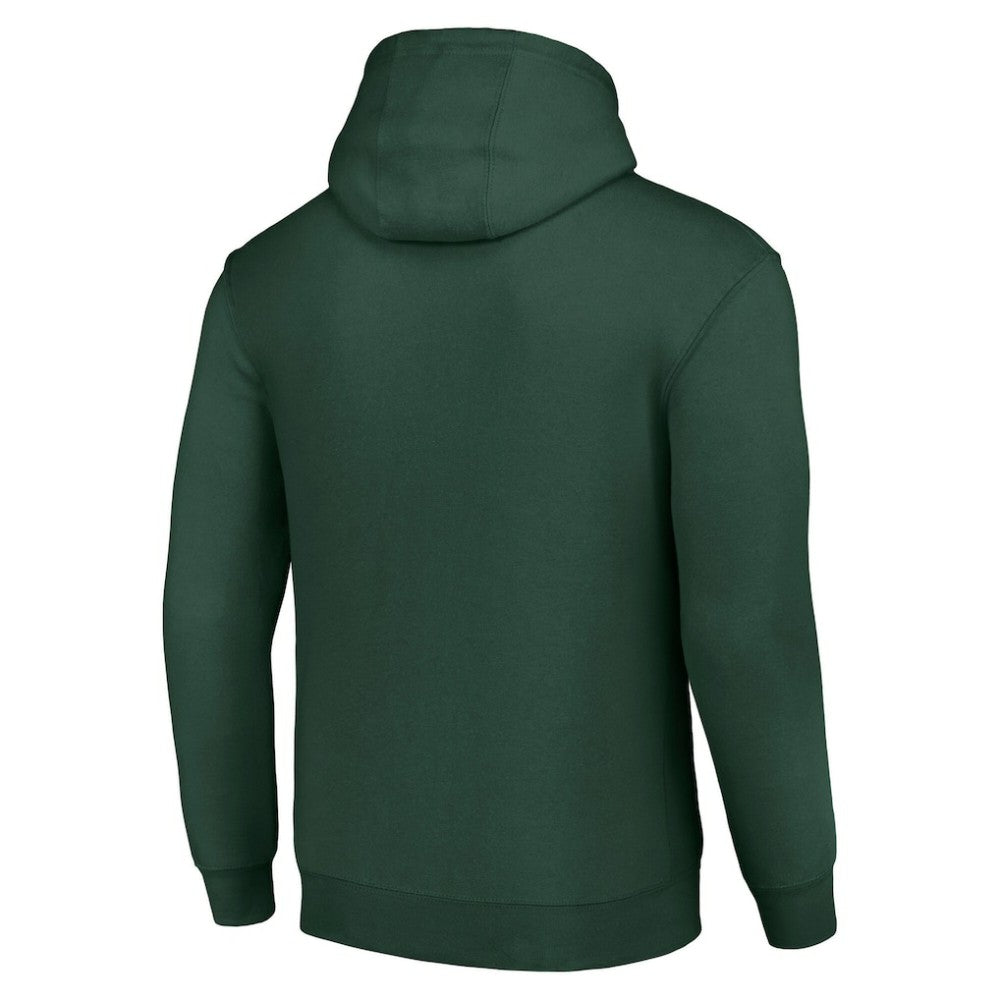 Minnesota Wild Starter Team Logo Graphic Fleece Tri-Blend Pullover Hoodie Olive
