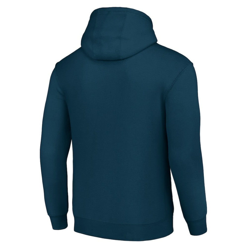 Winnipeg Jets Starter Team Logo Graphic Fleece Tri-Blend Pullover Hoodie Navy