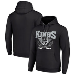 Los Angeles Kings Starter Team Logo Graphic Fleece Tri-Blend Pullover Hoodie Black