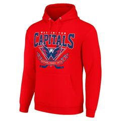 Washington Capitals Starter Team Logo Graphic Fleece Tri-Blend Pullover Hoodie Red