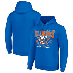 New York Islanders Starter Team Logo Graphic Fleece Tri-Blend Pullover Hoodie Royal