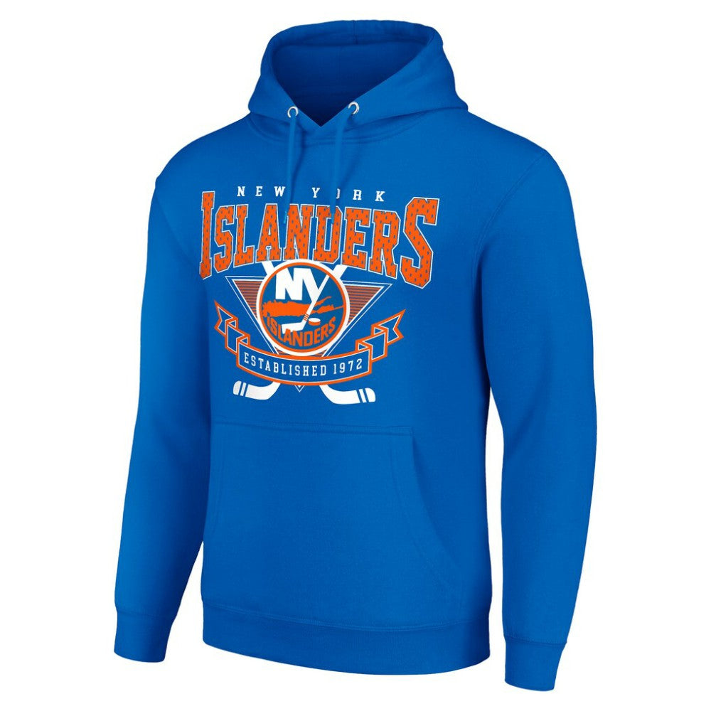 New York Islanders Starter Team Logo Graphic Fleece Tri-Blend Pullover Hoodie Royal