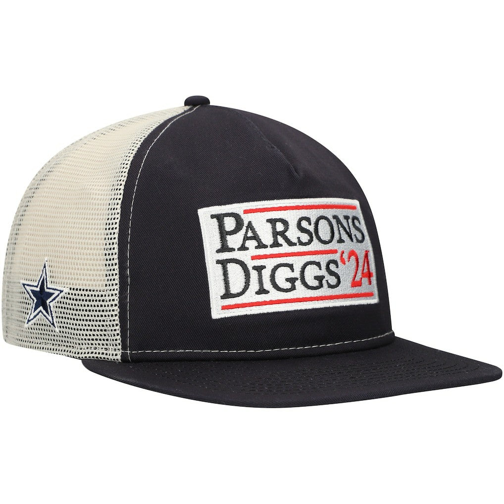 Dallas Cowboys New Era Election Trucker Golfer Snapback Hat - Navy/Natural outlet